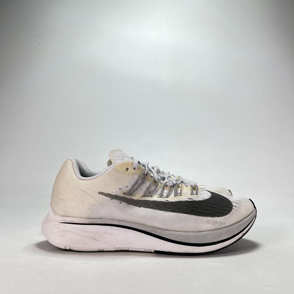 Nike Zoom Fly White Gray Running Shoes Sneakers 897821-100 Women's Size 7.5
